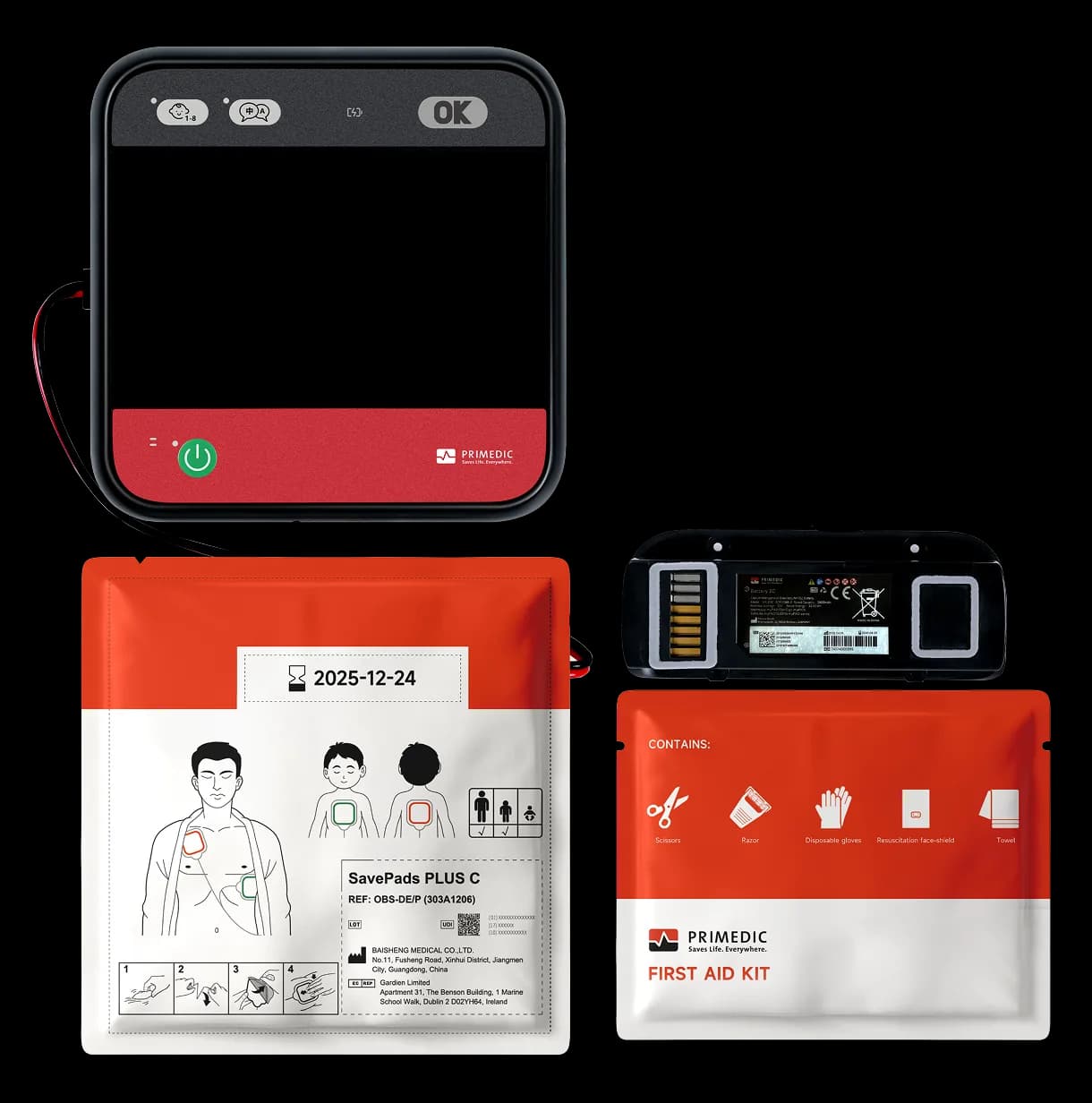 HeartSave myPAD ve aksesuar kiti