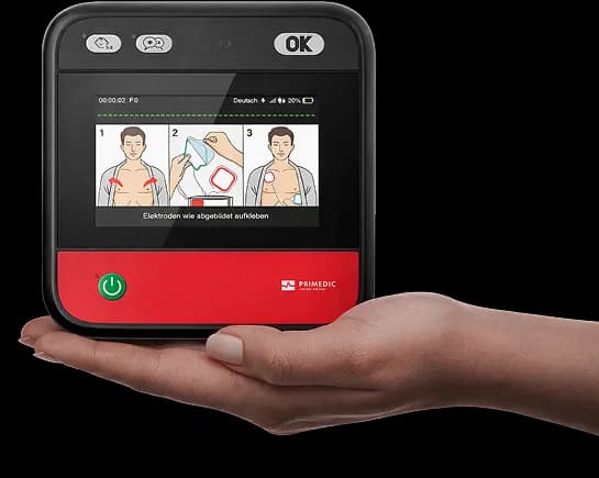 HeartSave myPAD color screen interface